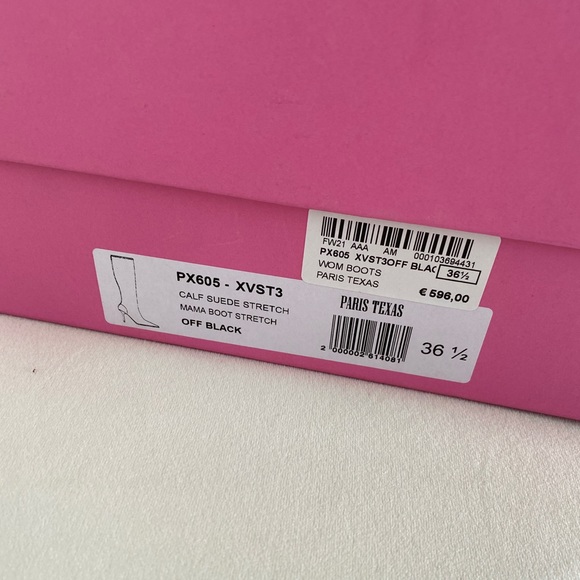 Paris Texas Mama black Suede Boots 36 1/2 - WITH DAST BAG - Picture 5 of 9